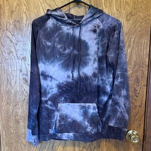 Hello Mello Tie-Dye Hoodie - Dark Purple Wonen’s L